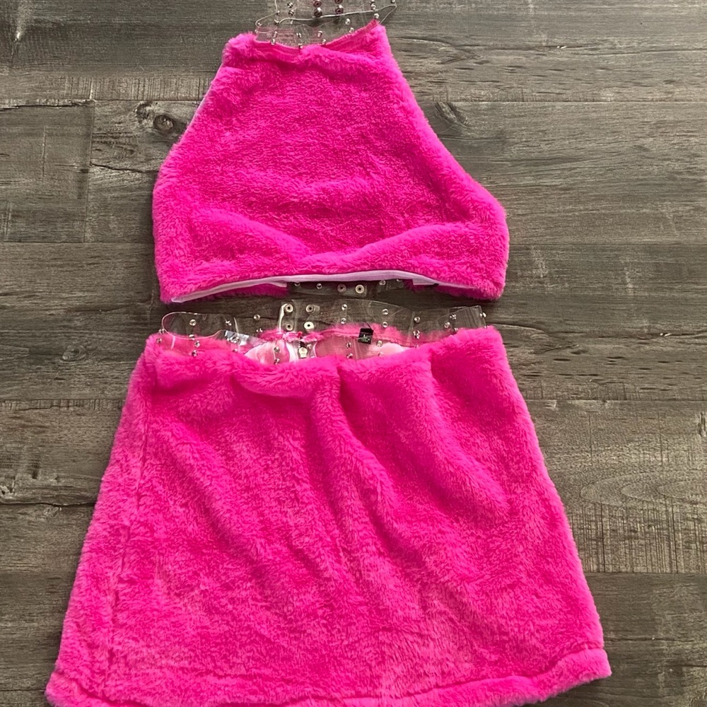 Brand New Dolls Kill Fur Two Piece Set